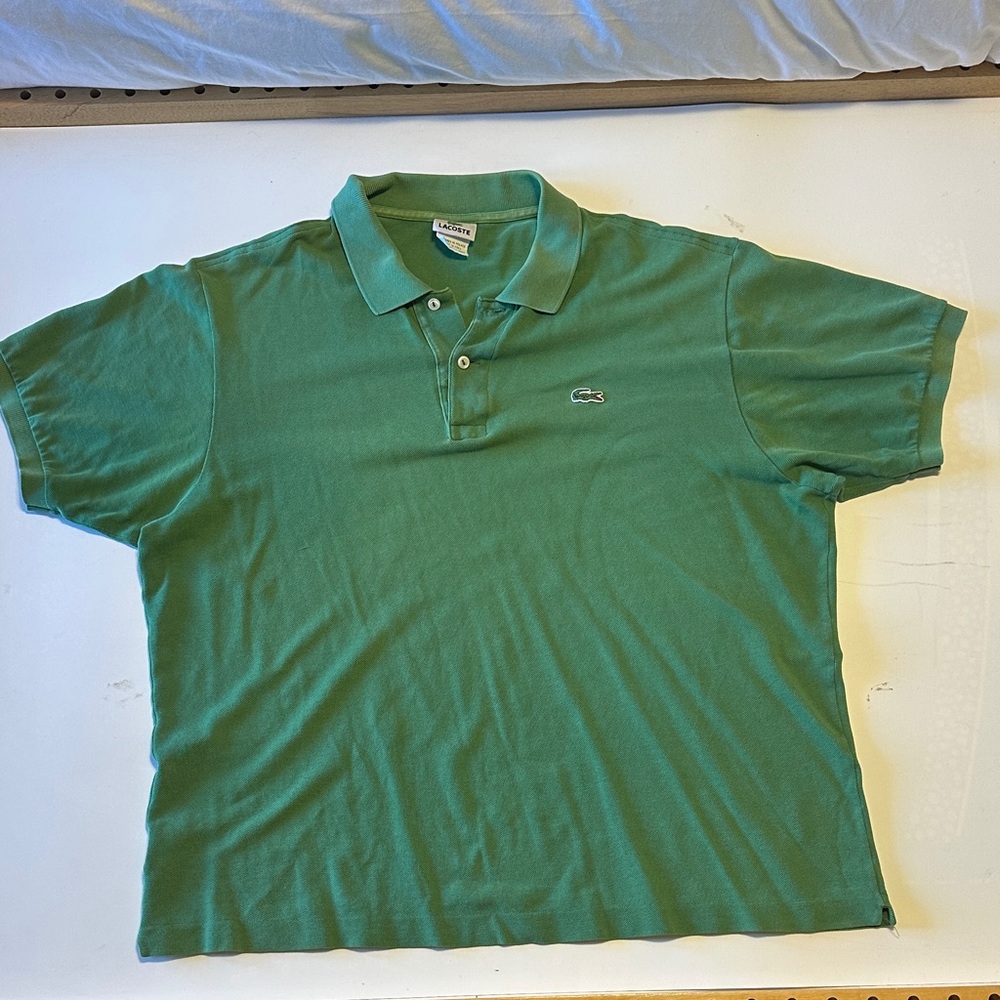 Lacoste Men's Polo Shirt in Deep Green Size 7